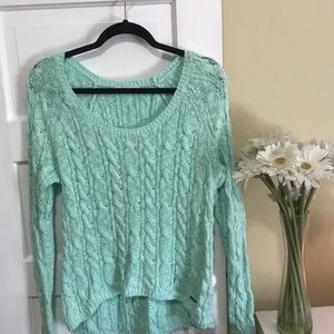 Mint green Abercrombie and Fitch sweater